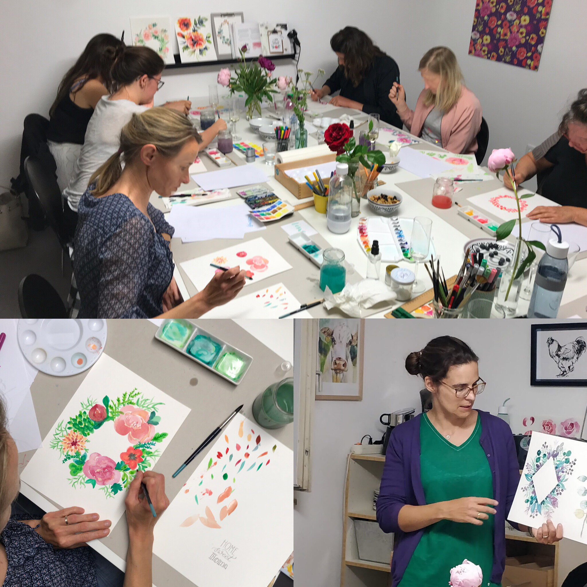 Painting workshop with Bettina Beuttenmüller