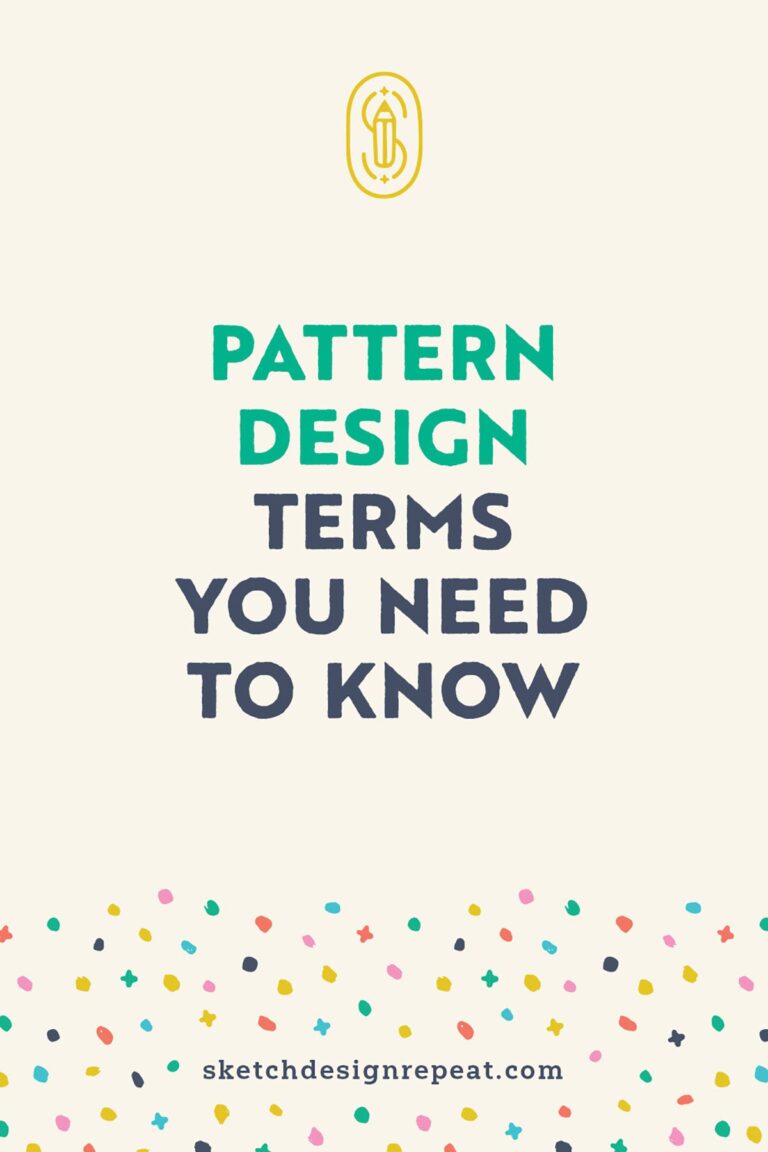 Common Surface Pattern Design Terms Explained Sketch Design Repeat