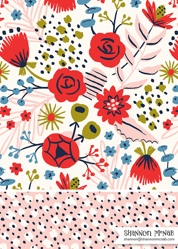 Surface design by Shannon McNab | From Pattern to Product: Art Licensing Case Study | Sketch Design Repeat