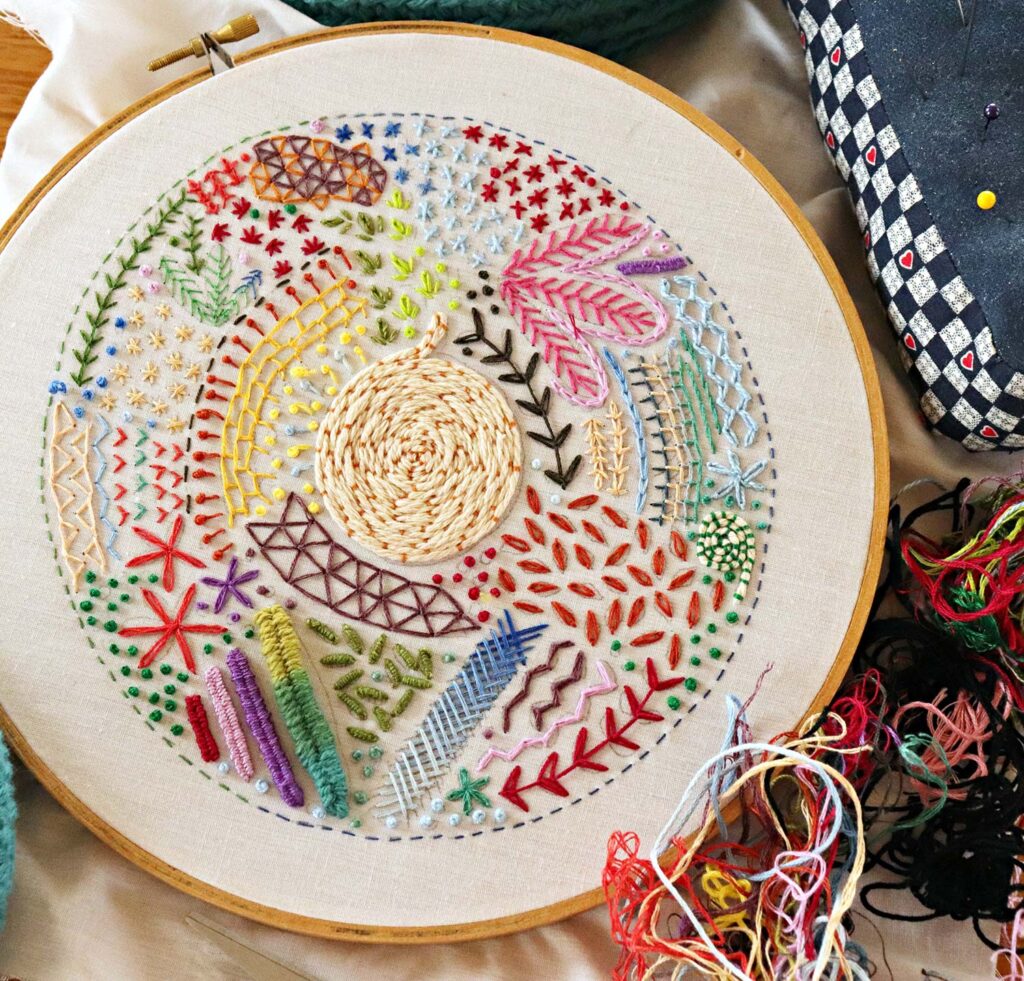 Embroidery by Noemi Salome Clymer Kurtz